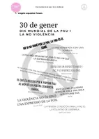 Vista previa - Hojas de trabajo - VALORS. Dia mundial de la pau - Portada