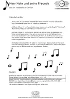 Vorschau - Arbeitsblätter - Herr Note und seine Freunde - Seite 1