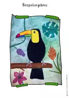 Vorschau - Mal- und Bastelvorlagen - Fertige Kunststunden Dschungel, Kunst Grundschule Urwald - Seite 3