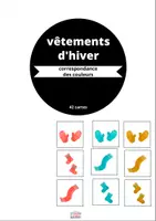 Aperçu - Apprentissages en autonomie - Jeu de tri et de correspondance des couleurs - hiver - Page de couverture