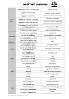 Vorschau - Anderer Materialtyp - important synonyms (of "good, bad, nice, interesting, because") - Deckblatt