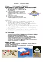 Vorschau - Arbeitsblätter - MODELLBAU: Flugobjekte aus einfachen Materialien bauen für die Unterstufe - Deckblatt