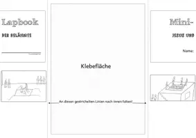 Vorschau - Arbeitsblätter - (buntes) Mini-Lapbook zum Gelähmten Klasse 2 - Seite 1