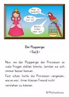 Vorschau - Präsentationen/Tafelbilder - Einführung der Satzarten Aufforderungssatz "Der Plappergei" - Seite 3