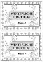 Vorschau - Arbeitsblätter - Winter Lerntheke Klasse 3 Deutsch Mathe Aufgabenheft - Seite 2
