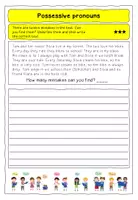 Vorschau - Arbeitsblätter - possessive pronouns - Übungszettel 4 - Seite 1