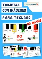 Vista previa - Decoración del aula - Musica 🎶 Tarjetas con imágenes para teclado 🎹 DO MAYOR - Portada