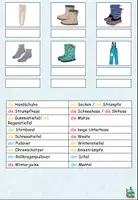 Vorschau - Aufgabenkarten - Winterkleidung Parntnerdiktat DaZ / Deutsch - Seite 3