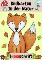 Vorschau - Bildkarten - Bildkarten In der Natur (in Silbenschreibweise) - Deckblatt