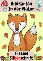 Vorschau - Bildkarten - Freebie Bildkarten In der Natur (in Silbenschreibweise) - Deckblatt