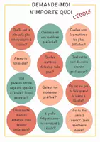 Aperçu - Feuilles d'exercices - Demandez-moi n'importe quo : 12 questions intéressantes sur l'école - Page de couverture