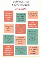 Aperçu - Feuilles d'exercices - Demandez-moi n'importe quoi: 12 questions intéressantes sur les jeux vidéo - Page de couverture