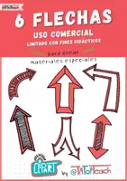 Vista previa - Elementos para la creación de materiales - Cliparts • flechas • para uso comercial solo con fines educativos - Portada