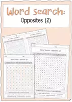 Vorschau - Spiele - Word Search - Opposites (2) - Deckblatt
