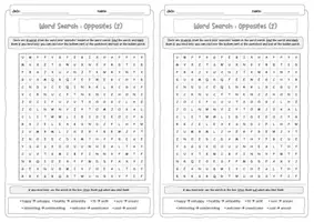 Vorschau - Spiele - Word Search - Opposites (2) - Seite 3