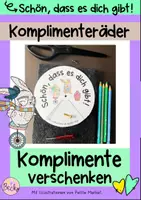 Vorschau - Spiele - Komplimente (Komplimenteräder, z.B. für den Valentinstag) - Deckblatt