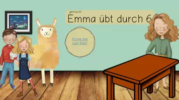 Vorschau - Spiele - Emma übt durch 6 - interaktive PDF zum Einmaleins - Seite 1