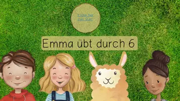 Vorschau - Stationenlernen - Emma übt durch 6 - gemischte Aufgaben - interaktive PDF - 1 mal 1 - Seite 1