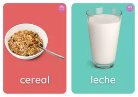 Aperçu - Jeux - Flashcards avec du vocabulaire sur la nourriture en ESPAGNOL - Flashcards con vocabulario sobre Comida - Page 3