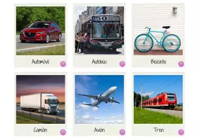 Aperçu - Jeux - Flashcards avec du vocabulaire sur les moyens de transport en ESPAGNOL - Flashcards con vocabulario sobre Medios de Transporte - Page 2