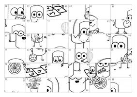 Vorschau - Spiele - Rechenpuzzle Plus und Minus bis 100 - Seite 2