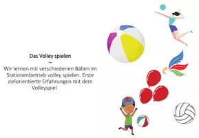 Vorschau - Stundenentwürfe - UpP Entwurf Sport mit Verlaufsplan - Volleyball - Seite 1