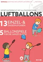 Vorschau - Stationenlernen - Luftballons (Alltagsmaterial) Stationskarten für den Sportunterricht - Deckblatt