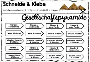 Vorschau - Arbeitsblätter - Altes Ägypten | 5 Interaktive Legespiele - Klettübungen - Arbeitsblätter - Seite 3