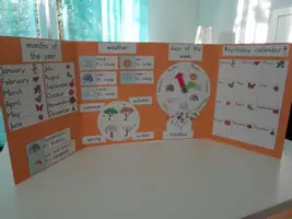 Vorschau - Mal- und Bastelvorlagen - Around the Year: Lapbook Vorlagen - Englisch - Kl. 3/4 (Months, Seasons & Weather) - Seite 1