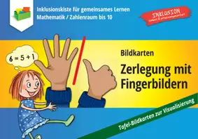 Vorschau - Bildkarten - Bildkarten: Zerlegung mit Fingerbildern - Deckblatt