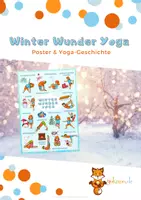 Vorschau - Arbeitsblätter - Yoga 'Winter-Wunder-Welt' Poster (max. A3) & Bewegungsgeschichte - Deckblatt