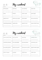 Vorschau - Arbeitsblätter - Find someone who... My weekend - Seite 1