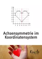 Vorschau - Arbeitsblätter - Achsensymmetrie im Koordinatensystem - Deckblatt