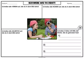 Vorschau - Arbeitsblätter - Schreiben mit Bildern - Seite 2