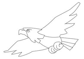 Aperçu - Matériel pour travaux manuels / dessin - Coloriage Animal Aigle - Page 3