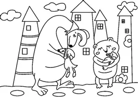 Aperçu - Matériel pour travaux manuels / dessin - Coloriage Animaux - Page 3