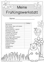 Vorschau - Arbeitsblätter - Frühling - Werkstatt für die Klasse 3 (Frühlingswerkstatt) - Seite 1