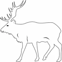 Aperçu - Matériel pour travaux manuels / dessin - Coloriage Animal Cerf - Page 3