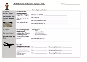 Vorschau - Fördermaterial/Inklusion - Methodenkarte Texknacker Lyrische Texte untersuchen - Seite 2