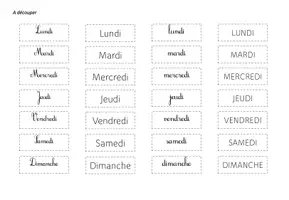 Aperçu - Jeux - Jeu - Train de la semaine - Jours de la semaine - Page 1