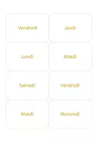 Aperçu - Jeux - Flashcards - Les jours de la semaine - Temporalité - Page 3