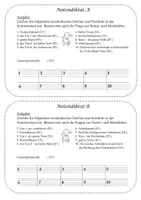 Vorschau - Aufgabenkarten - Intermezzo: M6 - Notendiktate - Seite 1