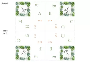 Aperçu - Jeux - Jeu cocottes en papier - Tables de multiplication 2 à 12 - Page 1