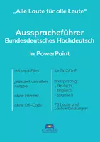 Vorschau - Unterrichtsreihen - Hochdeutsch sprechen lernen - mp3 in PowerPoint - Deckblatt