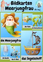 Vorschau - Bildkarten - Bildkarten Meerjungfrau (DaZ und Grundschule) - Deckblatt