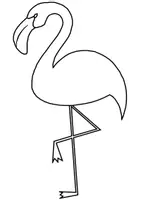 Aperçu - Matériel pour travaux manuels / dessin - Coloriage Flamant rose - Page 2