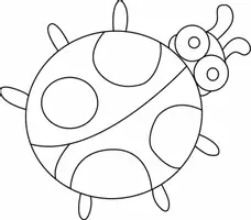Aperçu - Matériel pour travaux manuels / dessin - Coloriage Coccinelle - Page 1
