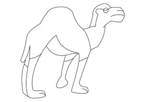 Aperçu - Matériel pour travaux manuels / dessin - Coloriage Dromadaire - Page 3