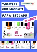 Vista previa - Hojas de trabajo - Musica 🎶 Tarjetas con imágenes para teclado 🎹 SI MENOR - Portada