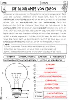 Vorschau - Arbeitsblätter - Lesekonferenz I "Die Glühlampe von Edison" I Kl 3 -5 - Seite 2